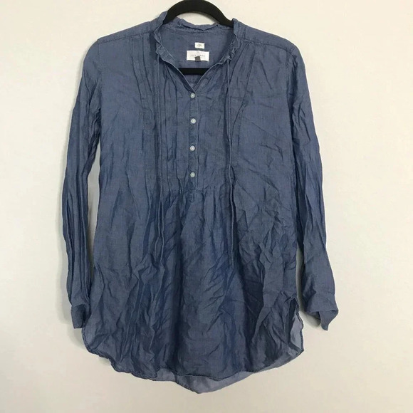 LOFT Chambray The Softened Shirt - Picture 1 of 3